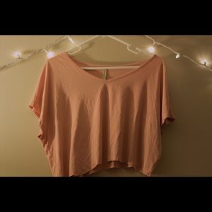 Soft pink crop top